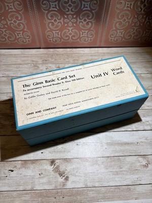 Vintage 1960s The Ginn Basic Card Set Flashcards Unit IV Word Cards