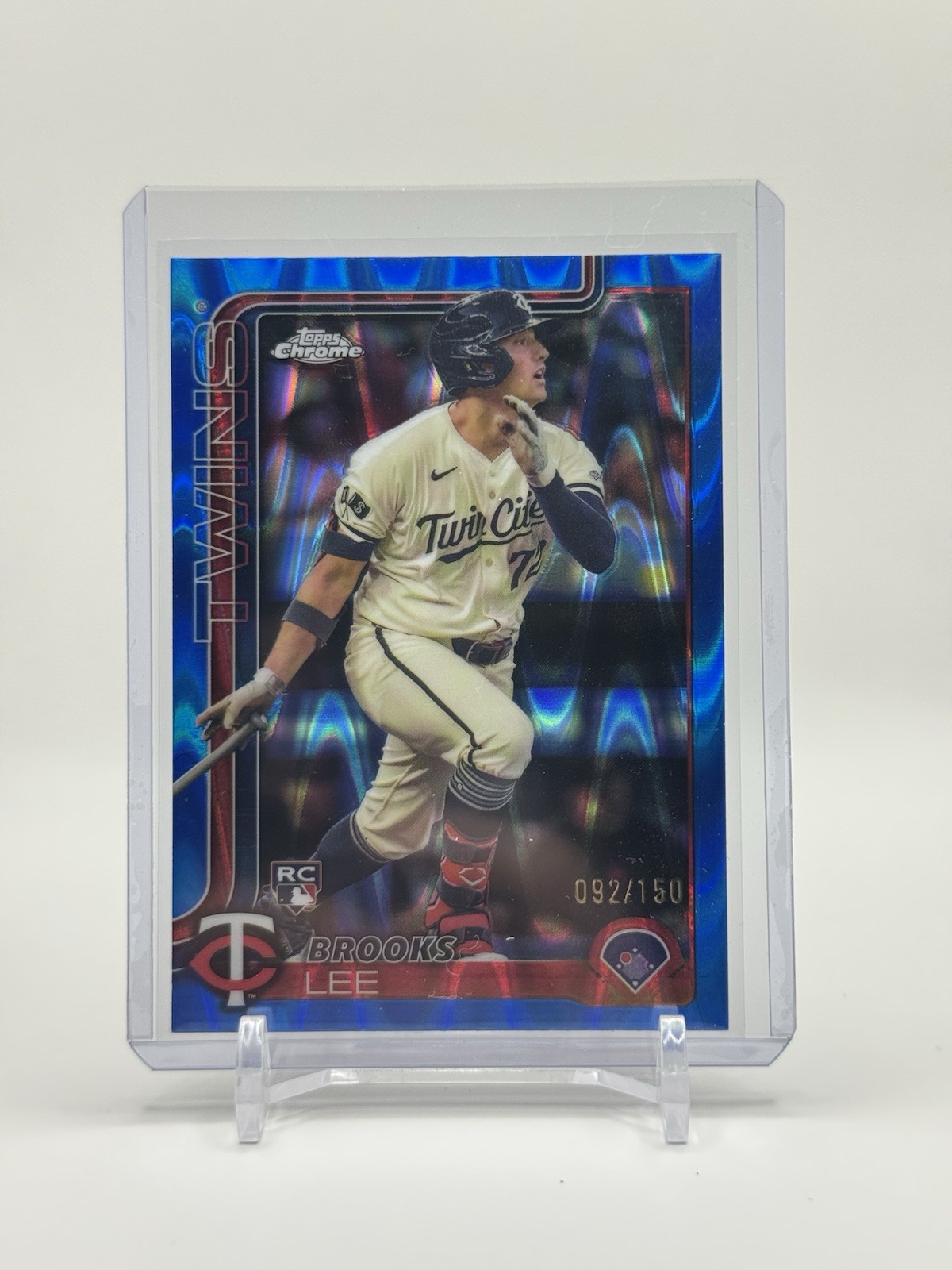 2025 Topps Chrome - Brooks Lee Blue RayWave Refractor /150 - #234