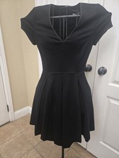 Banana Republic Black Dress Pleated Size 4p Office Career