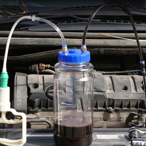 1 Set Brake & Clutch Bleeder Vacuum Pump Kit Pneumatic Fluid Bottle Tool 2L - Picture 8 of 12