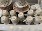 SET OF 8 FARBERWARE WHITE CHRISTMAS DINNERWARE WITH SERVING PIECES, GLASSWARE — photo 6