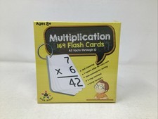 Multiplication Flash Cards All Facts 0-12 with Organizing Rings NEW SEALED