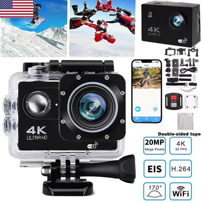 4K Action Camera Sport Video Underwater Waterproof Camera Wifi Remote For Go Pro