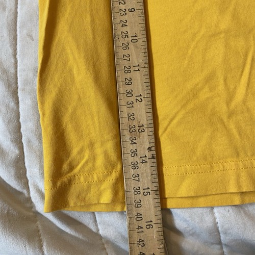Psycho Bunny Shirt Boys XXS 4 Yellow Classic Crew Neck Embroidered Logo Tee - Picture 5 of 10