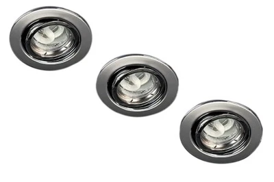 Neu Einbauspot Set 3er Energiespar Stahl Einbau Modern Spot 59543-17-15 - Bild 1 von 3