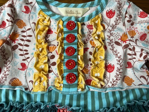 Matilda Jane Long Ago Dress EUC Girls Once Upon A Time Size 12-18 Months - Picture 2 of 5