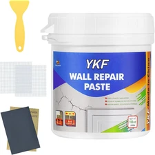 YKF Drywall Patch Repair Kit, 18 Oz Spackle Wall Repair Paste with Scraper, Easy