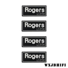 Rogers LS 3/5A Speaker Grill Aluminum Logo Badge 35mm 1.38" X15.2mm 0.6" 