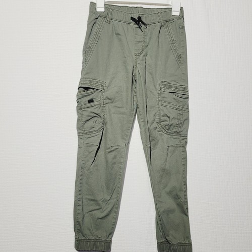 WRANGLER BOYS 12 Medium Olive green pants stretch Excellent