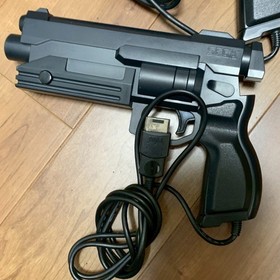 set of 2 SEGA SS Saturn GUN CONTROLLER Virtua Cop HSS-0122 "Work for CRT TV Only