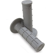 ODI Ruffian Half-Waffle Grips Grey For Yamaha DT 100 1974-1985