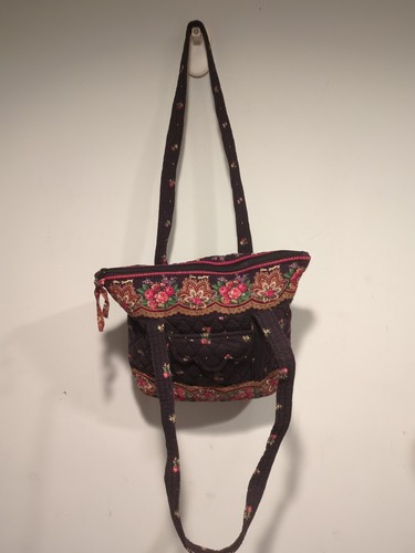Vintage Vera Bradley Villager Tote Bag in "PetitPoint -1997" Rose's Pattern - Picture 6 of 11
