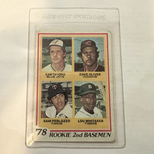 1978 Topps - Rookie 2nd Basemen Lou Whitaker, Garth Iorg, Sam Perlozzo #704 (RC)