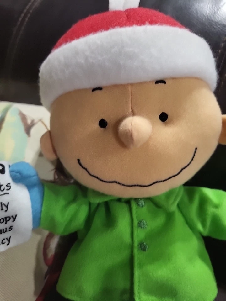 2010 Hallmark Peanuts Talking Charlie Brown Plush Picking the Perfect Gift 11” - Image 3 of 4