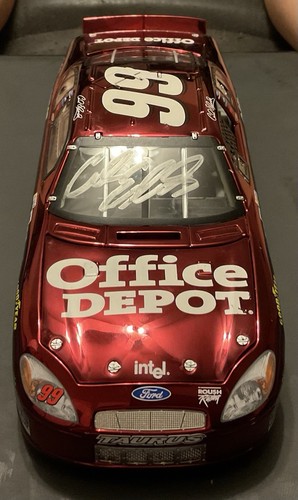Carl Edwards Office Depot Team Caliber Preferred Red Chrome Signed #0230 1:24 - Picture 6 of 8