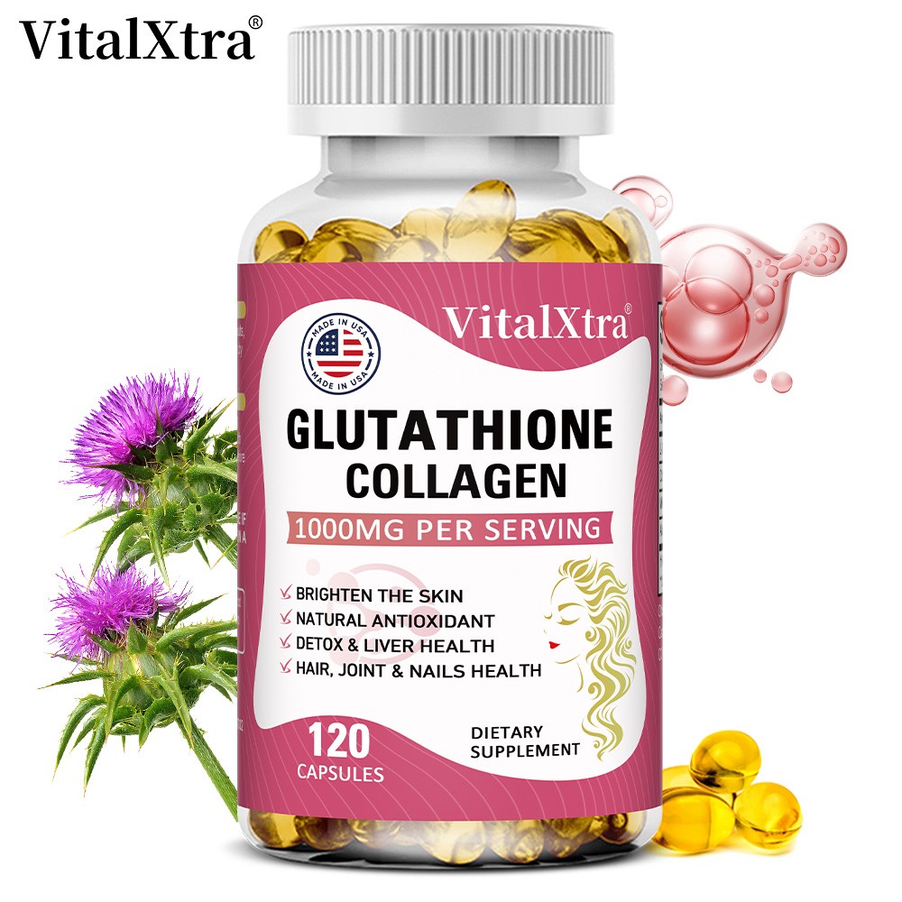 Glutathione Collagen 120 Softgel Support Joint Nail Hair Immune System Health Glutathione Collagen 120 Softgel Support Joint Nail Hair Immune System Health