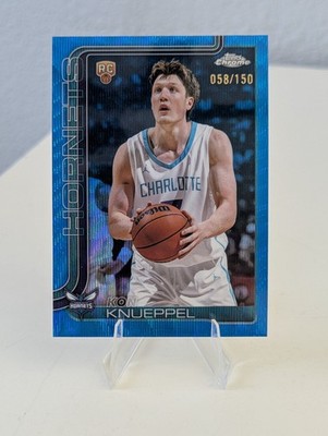 2025-26 Topps Chrome - Kon Knueppel #254 Blue Wave Refractor #/150 Hornets (RC)