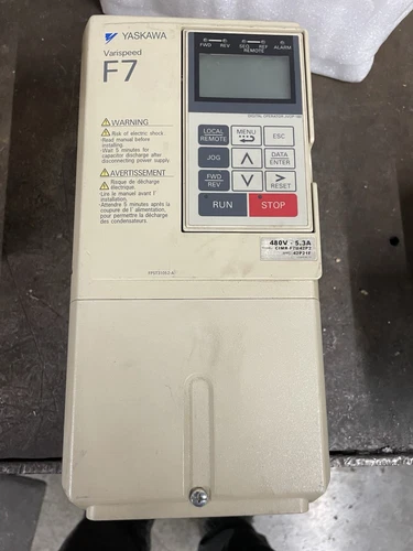 Yaskawa Varispeed F7 480v AC drive, 5.3amp 4kva - CIMR-F7U42P2 - 3hp
