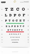 Snellen Chart, Wall Chart for Eye Exams - 10 ft 9 x 14 in