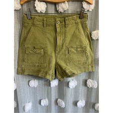 American Eagle Highest Rise 90s Boyfriend Cargo Shorts Green Size 0
