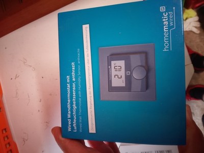 Homematic IP WTH-A Wandthermostat mit Luftfeuchtigkeitssensor anthrazit, neu!