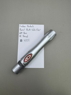 Custom Products Paintball Barrel Back-Satin Silver 689 Bore AC Thread