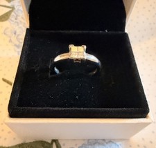 Platinum 0.30ct Diamond Engagement Ring Size K.5 - L