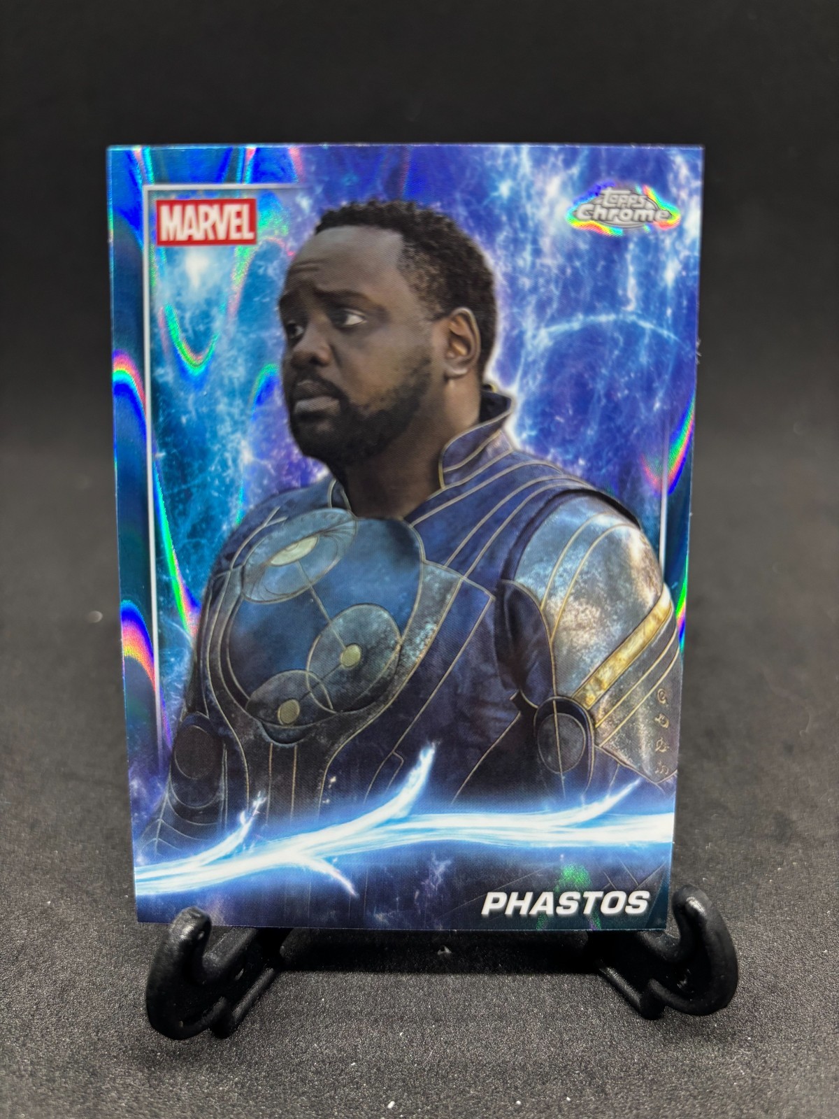 2025 Topps Marvel Studios Chrome Phastos #122 Sky Blue Raywave