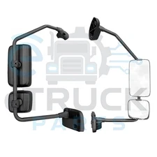 2018–2026 International MV607 Passenger Manual Door Mirror Black | 4049613C94