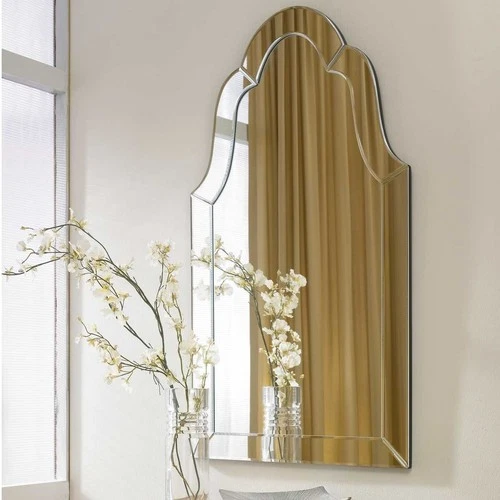 UTTERMOST 11912 B HOVAN FRAMELESS ARCHED MIRROR WITH POLISHED EDGES WALL DECOR - Picture 2 of 5