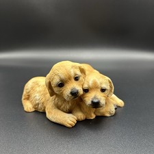 Vintage Golden Retriever Figurine Homco Masterpiece Puppy Puppies Dog 1987