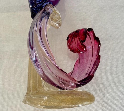 Estate Vintage Barbini Murano Art Glass Sculpture Pheasant Phoenix Bird Rare - Bild 7 von 7