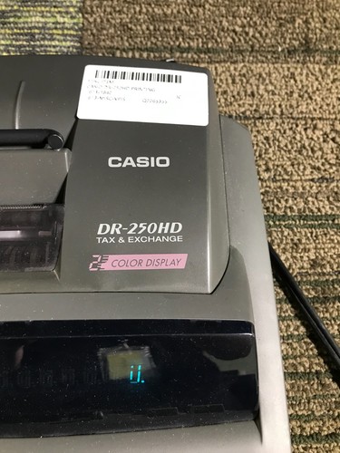 Casio DR-250HD Electronic 2 Color Receipt Printer Calculator Black - Picture 2 of 5