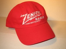 new  ZENITH RADIO  Baseball Dad Hat CAP  (red) Vacuum Tube service sign shirt