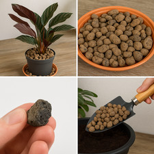 Round Clay Pebbles 8?16mm Lightweight Hydroponic Growing Media Plants Orchids