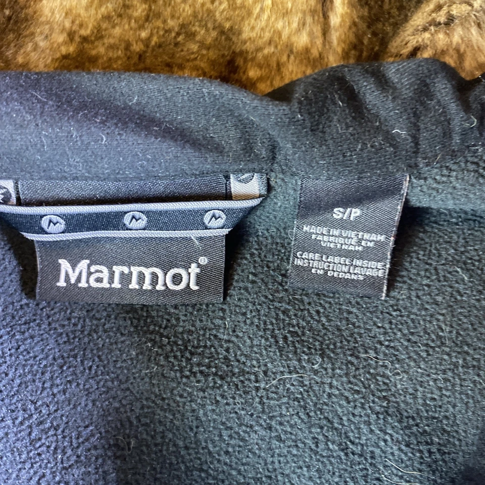 Chaleco MARMOT Furlong SoftShell Para Mujer S Gris Imitación Piel Cremallera Completa Capucha Forrado de Vellón Foto 3 de 4