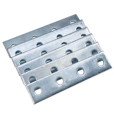 6 PCS 4 Hole Flat Plate Rectangular Connector Bracket 1/2'' Bolt 15/8'' Strut