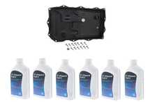 Transmission Oil Pan & Filter Kit + 6L ATF ZF OEM for BMW Active Hybrid 3 5 7