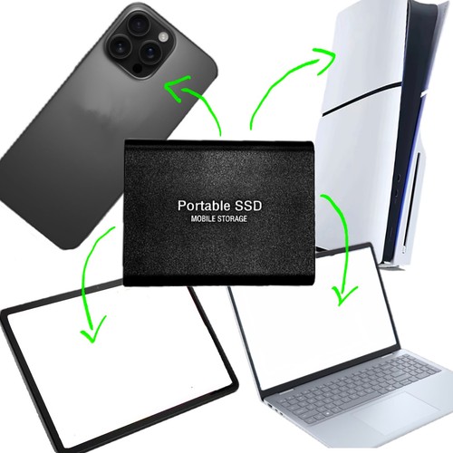 Ultradrive 4 TB Portable SSD – USB 3.2 Gen 2 Typ-C – Aluminium – bis 1050 MB/s - Bild 5 von 6