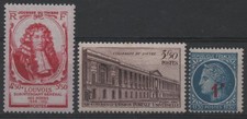 FRANCE 1947:N° 779/780/791 LOUVOIS/COLONNADE DU LOUVRE/CÉRÈS SURCHARGÉ NEUF**TTB
