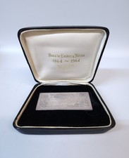 RARE 1864-1964 Banco De Londres Y Mexico Cien Pesos Silver Bar Primer Centenario