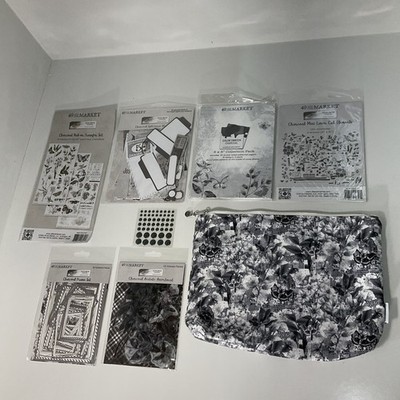 49 & Market Charcoal Assortment: 6x8 Collection Pack, Ephemera, Laser Cut Elem .