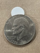 1976 Eisenhower Dollar Bicentennial Coin  Circulated-Nice Rim-Free Shipping