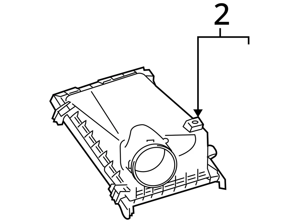丰田 4Runner FJ 巡洋舰空气净化器过滤器盒外壳 完整 17705-31381 — 第 4/4 张图片