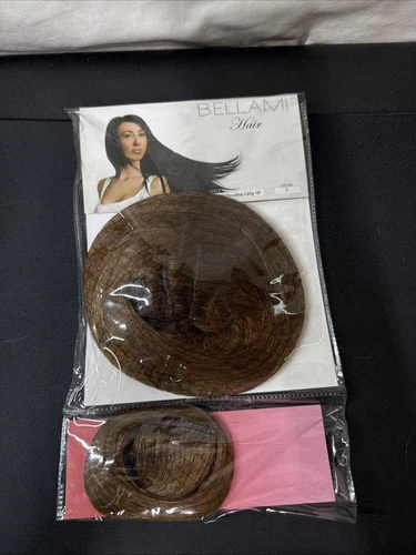 Bellami Lace Weft Remy Clip-In Extensions• 18 Inch• 120 Grams• Almond Brown•