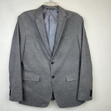 Banana Republic Blazer Mens Size 44R Slim Fit Soft Blue Cotton Jacket Stretch
