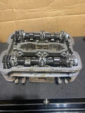 head / cam case assy yamaha 1973 TX500 cleaned and valves lapped in fresh seals 