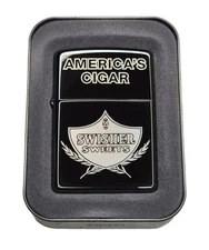 Zippo 2004 AMERICA’S CIGAR SWISHER SWEETS CHROME LIGHTER Unfired Sealed IN BOX