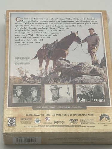Rawhide Complete First Season Season 1959 Western Clint Eastwood New Sealed - Picture 3 of 8