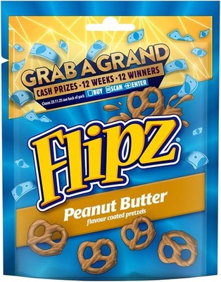 Flipz Peanut Butter Pretzels   90g | Knusprige Brezeln mit Erdnussbutter